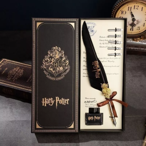 [SG Ready Stock]Harry Potter Magic Academy Feather pen Owl Dip Pen Set Harry Potter Gift Birthday Gift Box