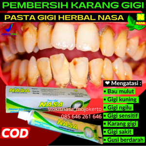 Penghilang Karang Gigi dan Plak Membandel Odol Nasa Perontok Pembersih Karang Gigi Pasta Gigi NASA ORIGINAL BPOM