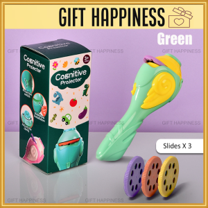 Kids Projector Torch Light Toy (3 Slides) – Fun Educational Light Toy | Birthday Party Goodies | Gift Happiness