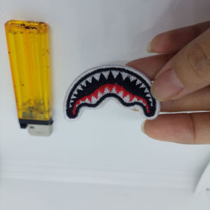 79BRN3 BAPE HIU SHARK BATHING APE logo patch emblem bordir iron on