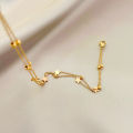 Noin Gelang Kaki Titanium Asli Anti Luntur Double Layered Little Star Untuk Wanita Korea GLK21. 