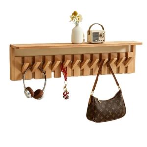 xpkQ Piano Keys Wall Clothes Hangers Creative Wood Wall Clothes Hangers Nordic Entrance Wall Decoration Hangers Porch Storage 2Z5B1