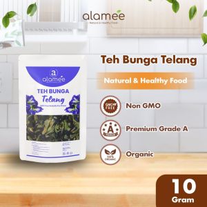 ALAMEE Teh Bunga Telang Kering Butterfly Pea Tea Herbal Organik Alami 10 Gr
