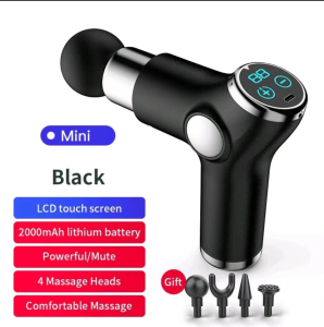 SCUDOS Alat Pijat Elektrik 4 in 1 Alat Pijat LCD Display Massage Gun Getar Terapi Otot Therapy Massager Gym Pembentuk Otot Electric GAGALU