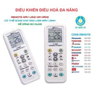 Điều khiển điều hòa máy lạnh đa năng 1000 in 1 Điều khiển được mọi loại điều hòa