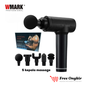 Fascial Gun Massage Gun Alat Pijat Getar Elektrik Panas Dingin Hot Cold Terapi Otot Therapy Massager Gym Pembentuk Otot 5 / 6 Head