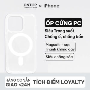 Ốp Lưng Trong Suốt Full Viền Cho iPhone Chất Liệu PC Cứng Chống Sốc Chống Ố Vàng Siêu Bền Cho iP 11 12 13 14 15 16 Series 16 Pro Max 16 Plus
