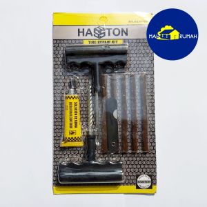 ALAT TAMBAL BAN HASSTON PROHEX Set 9pcs Tubles Tubeless Tembel Set Repair Ban Bocor Motor Mobil Gagang Plastik ASLI ORIGINAL KUAT AWET TERLARIS NO 1 !!!