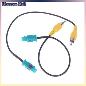 [Blossom] 1 2pcs For Rear View Camera Adapter Cable Fakra To RCA Connector Reversing Line Car Rear Sight Conversion Wire