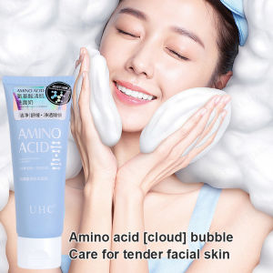 Heartwarming UHC Amino Acid Cleansing Face Wash Mild Formula with Massage Brush