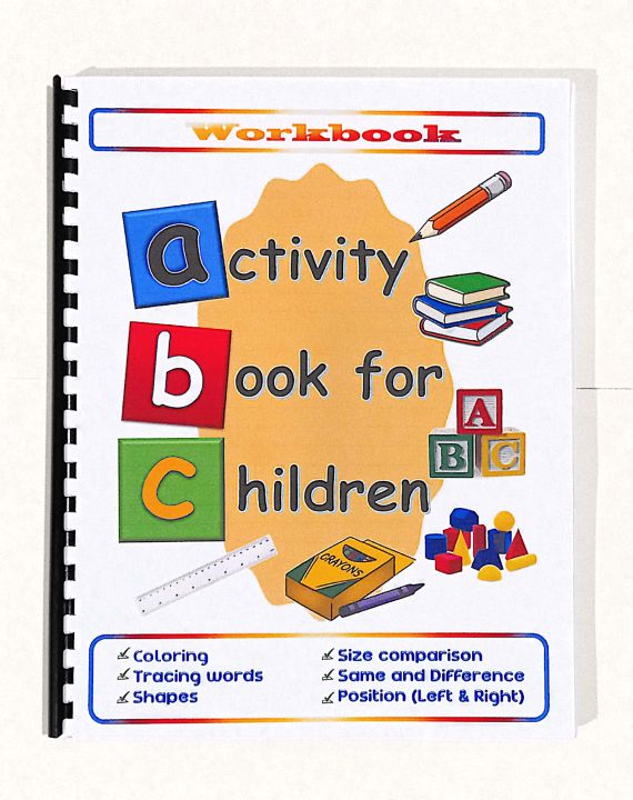 Workbook for Preschool, Kindergarten (90 Pages) | Educational Learning ...