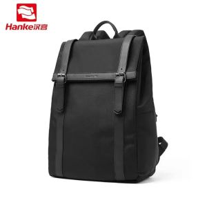 Hanke Trend Backpack Mens College Style Large Capacity Backpack Oxford Student Computer Bag