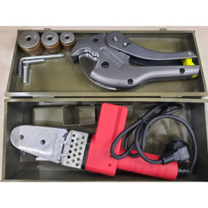 Bộ máy hàn kèm kéo cắt ống nước PPr  20-32 có 3 đầu hàn dày 20.25.32 dùng cho ống nóng .ống lạnh ppr