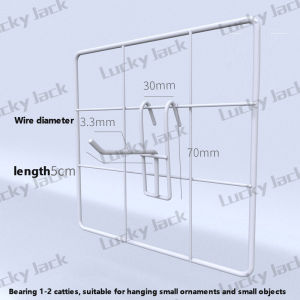 10PCS Black / White Plastic Coated Metal Screen wire mesh Hooks 5cm 10cm 15cm 20cm