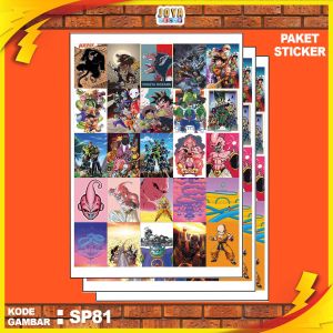 GAMBAR STICKER DRAGON BALL4 / STIKER DRAGON BALL4 / PAKET STIKER DRAGON BALL4 PER 25 PCS / KODESP81