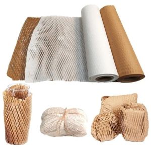 CANICECA Shockproof Honeycomb Paper Protective Eco-Friendly Honeycomb Cushioning Wrap Recyclable Hollow Anti-Shock Paper Flower Packaging