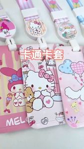 【𝗥𝗲𝗮𝗱𝘆 𝗦𝘁𝗼𝗰𝗸】Kuromi Melody Card Holder Identity Badge With Lanyard Retractable Card Bus ID Holder With Touch n Go