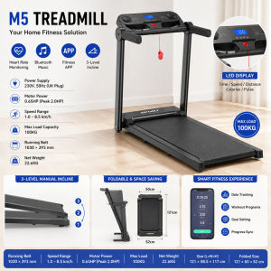Hakimi Silent stair-climbing machine fitness equipment inclined treadmill folding home-use multi-functional treadmill