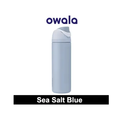 (SG Dliver)24/32oz Owala FreeSip 304 Food-Grade Water Bottle Stainless Steel Vacuum Insulation With Locking Push-Button Lid