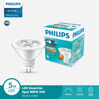 Lampu Philips Spotlight ESSENTIAL MR16 LED 5W 24D 2700K Kuning