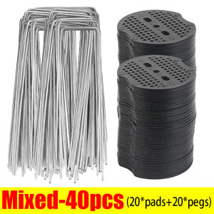 ปะเก็นพลาสติก100/10ชิ้นสำหรับปะเก็นติดเล็บรูปตัวยูหมุดปะเก็นการจัดสวนแผ่นฟิล์มหมุดถาวร