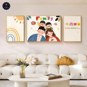 Tranh Gia Đình Gắn Kết Tranh Canvas Tranh Tráng Gương Tranh Trang Trí Phòng