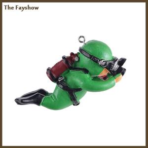 [The Fayshow] Kawaii nhựa frogman đồ trang trí hồ cá thú vị nổi trang trí mô phỏng Mini thợ lặn bể cá Phụ kiện hồ cá