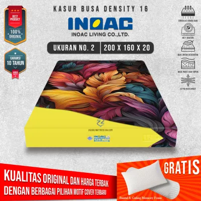 [ 200x160x20 ] Kasur Busa No. 2 Original INOAC EPV Density 16 Garansi 10 Tahun