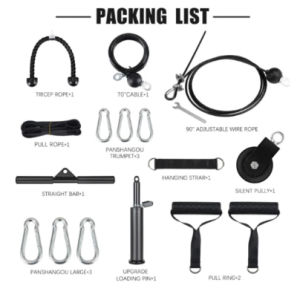 Stock Fitness DIY Pulley Cable Machine Attachment Loading Pin Lifting Arm Biceps Triceps