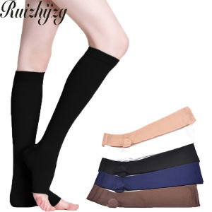 Ruizhijzg Hàng sẵn có vớ nén cao đến đầu gối cho phụ nữ người đàn ông dành cho người lớn vớ cho chạy bộ thể thao đen trắng cà phê da màu xanh dương đậm