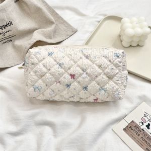 LRB81 Portable Bubble Cloth Coin Purse Cartoon Animal Pattern Korean Style Cosmetic Bag Practical Soft Zipper Stationery Bag Student