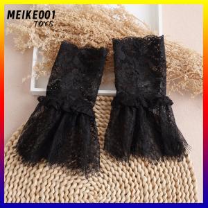 MEIKE001 1คู่ตกแต่งแขนเสื้อลูกไม้แขนเสื้อปลอมสำหรับงานแต่งงาน flounces ป่าแขนข้อมือจีบ