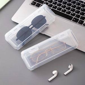 GOLFDIN Dustproof Glasses Case Transparent Large Opening Sunglasses Case Quality Overlay Placement Glasses Box Women