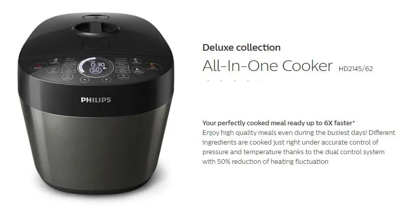 Philips deluxe deals multi cooker