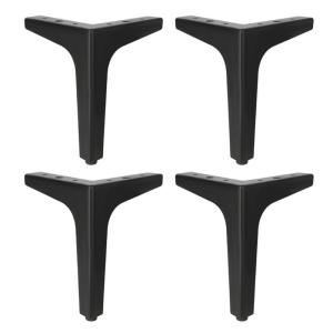 4pcs Modern Metal Cabinet Legs Triangles Furniture Feet Metal Furniture Legs for Sofa Couch Chair & Cupboard Replacement