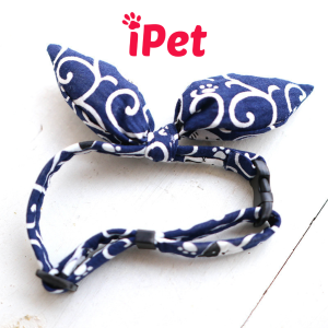 Vòng Cổ Yếm Nơ Bông Phong Cách Nhật Bản Dành Cho Thú Cưng - iPet Shop