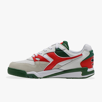 Diadora Rebound Ace Beta Unisex Lifestyle Sports / Running / Tennis Shoes  (White/Red) - Fashion / Casual Wear