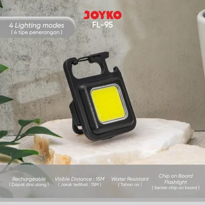 JOYKO Senter Chip on Board Flashlight Rechargeable FL-95