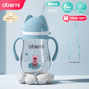 Oberni Sippy Cup Drinking Bottle Baby Straw Cups Straw Milk Bottle Tritan Milk Bottle Baby Water Bottles