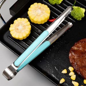 (Hearth & Haven)Thickened Stainless Steel Buffet Barbecue Tongs Steak Tongs Kitchen Food Cooking Tongs