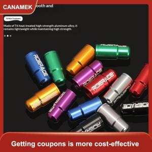 【CANAMEK】 10 cái Nắp van lốp xe đạp nắp ống lốp xe đạp đường trường hợp kim nhôm nhẹ chống bụi nắp vòi phun khí cho FV Presta