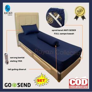 SPREI KARET ANTI LEPAS / ANTI GESER (SET) Uk. 70x200x15-20cm POLOS KASUR BUSA