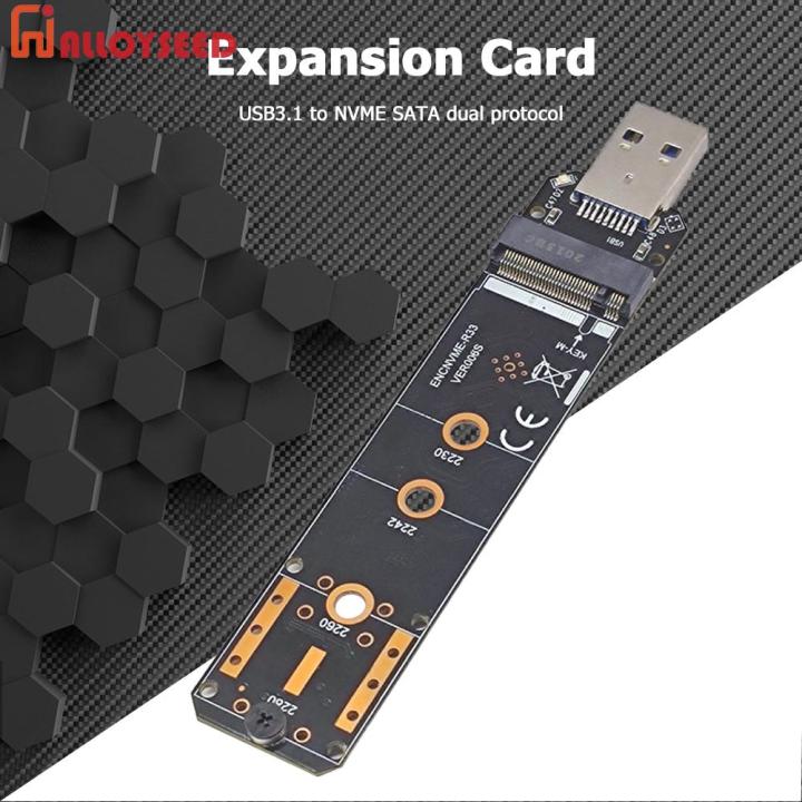 Professional M2 to USB Adapter M Key M.2 PCI Express SATA to USB 3.1 Gen 2 Type A SSD Adapter
