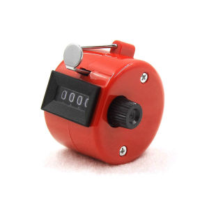 4 Digits Counts Hand Tally Counter Handheld Golf Tally Click Counter Manual Digital Counter Pressing Counting Timer Golf Counter Training Counter (4 colors)