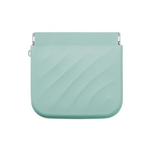 BAIXL Silicone Mini Cosmetic Bag Makeup Bag Storage Bag Coin Purse Portable Automatic Closed Leaf Spring Bag Women