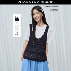 GIORDANO Women Apparel Moderate Thickness Apparel Slight Elasticity Apparel Regular Fit Apparel 18356603