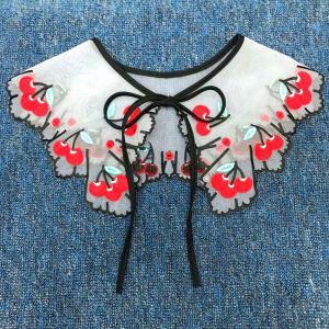 GIORGIONE Detachable Decorative Shawl Girl Embroidered Hollow Fake Collar Apparel Sewing Clothing Decoration Lace Neckline
