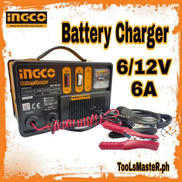 Ingco Battery Charger 612v 6a Ing Cb1501 Lazada Ph