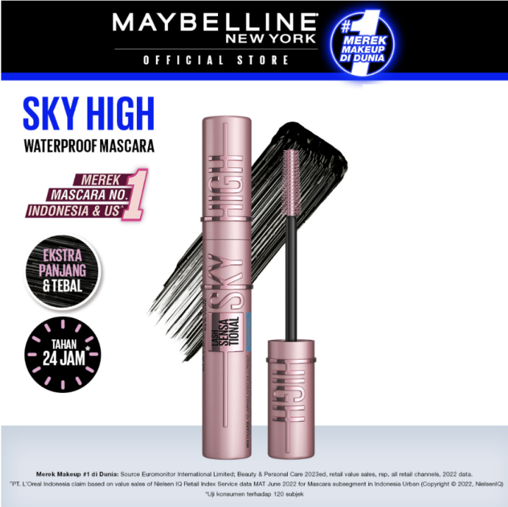 Maybelline Sky High Waterproof Mascara – 6ml | Lazada Indonesia