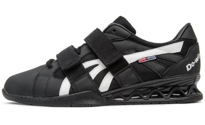 Do-Win Weightlifting Mens Shoes Black/White Sepatu Weight Lifting